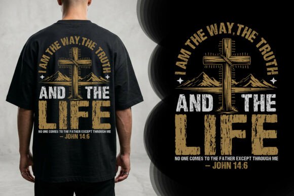 Download Christian Cross Typography T-Shirt - Premium Resources